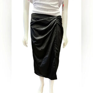 RO&DE Black  Midi Skirt Satiny Size Large